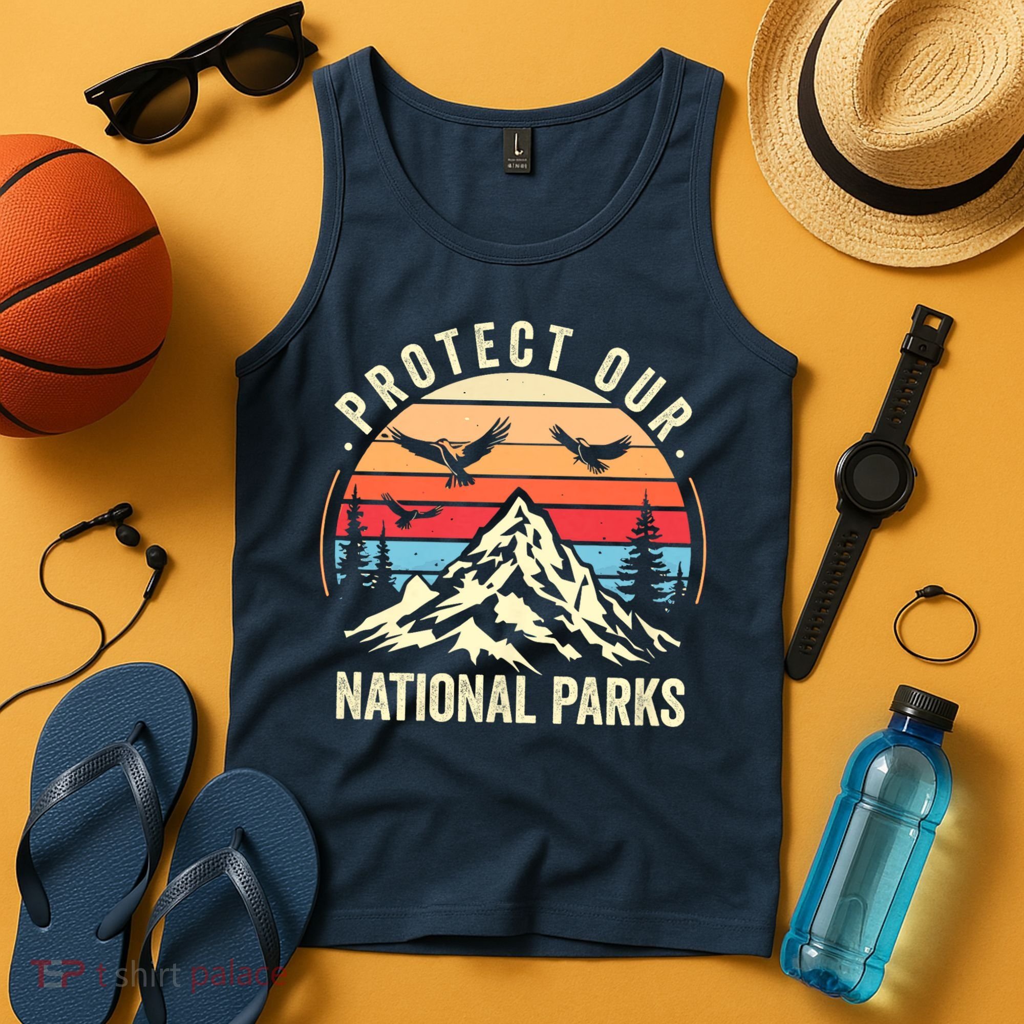 Protect Our National Parks Retro Nature Conservation Tank Top