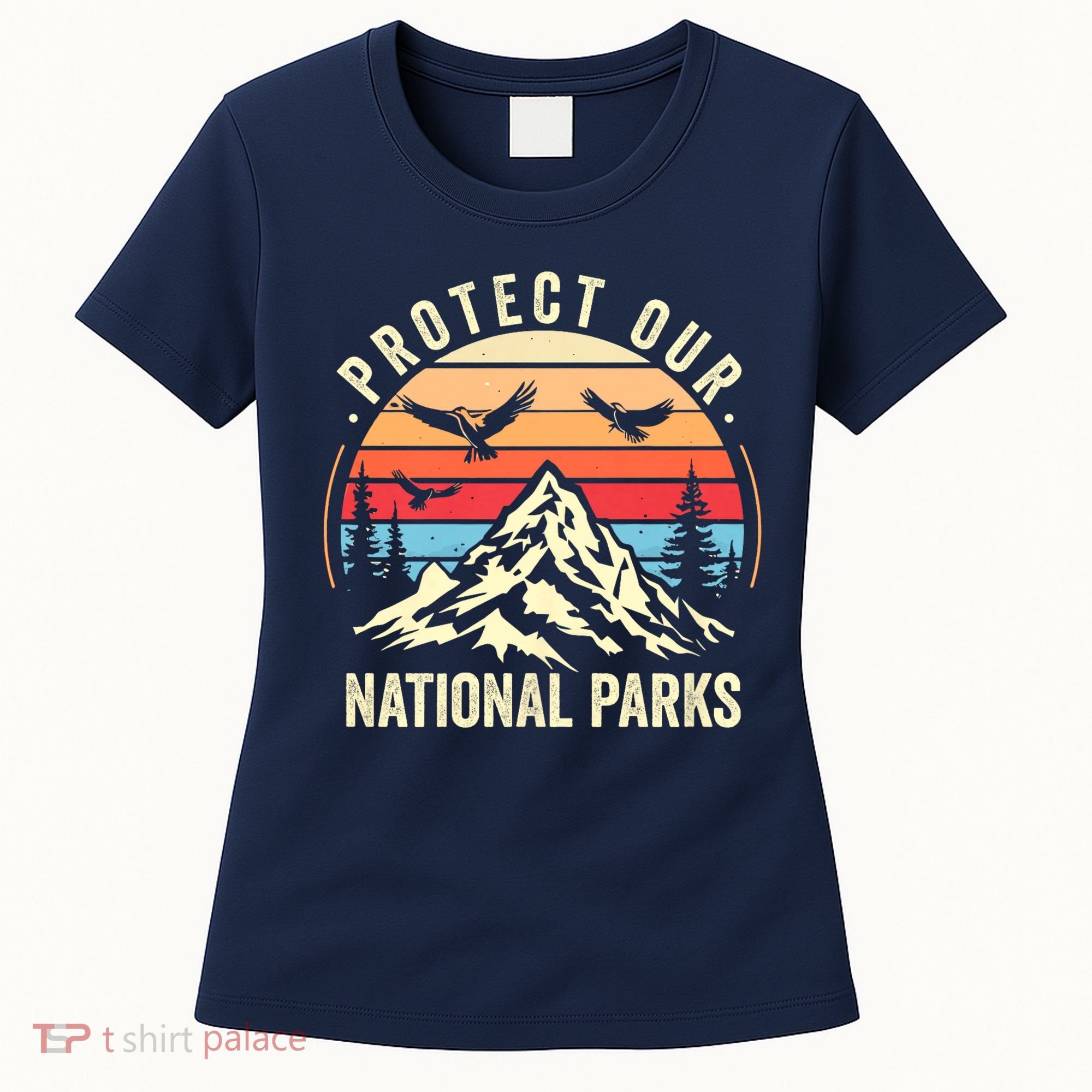 Protect Our National Parks Retro Nature Conservation Women's T-Shirt