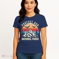 Protect Our National Parks Retro Nature Conservation Women's T-Shirt thumb 4
