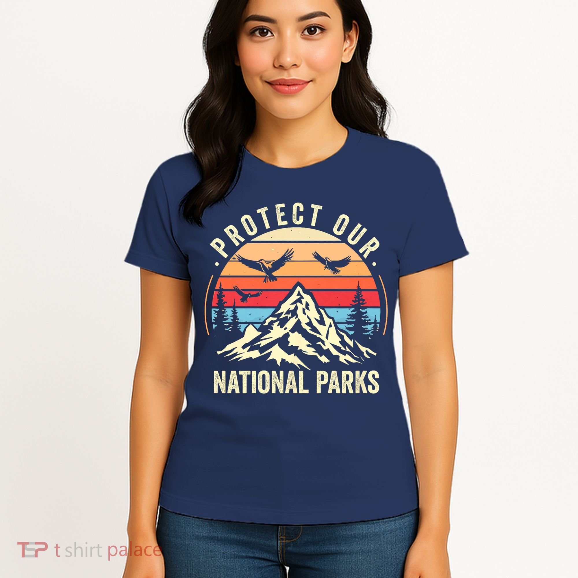 Protect Our National Parks Retro Nature Conservation Women's T-Shirt