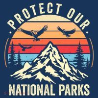 Protect Our National Parks Retro Nature Conservation Women's T-Shirt thumb 6