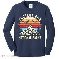 Protect Our National Parks Retro Nature Conservation Kids Long Sleeve Shirt thumb 0
