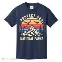 Protect Our National Parks Retro Nature Conservation Kids T-Shirt thumb 0