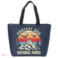 Protect Our National Parks Retro Nature Conservation Tote Bag thumb 0