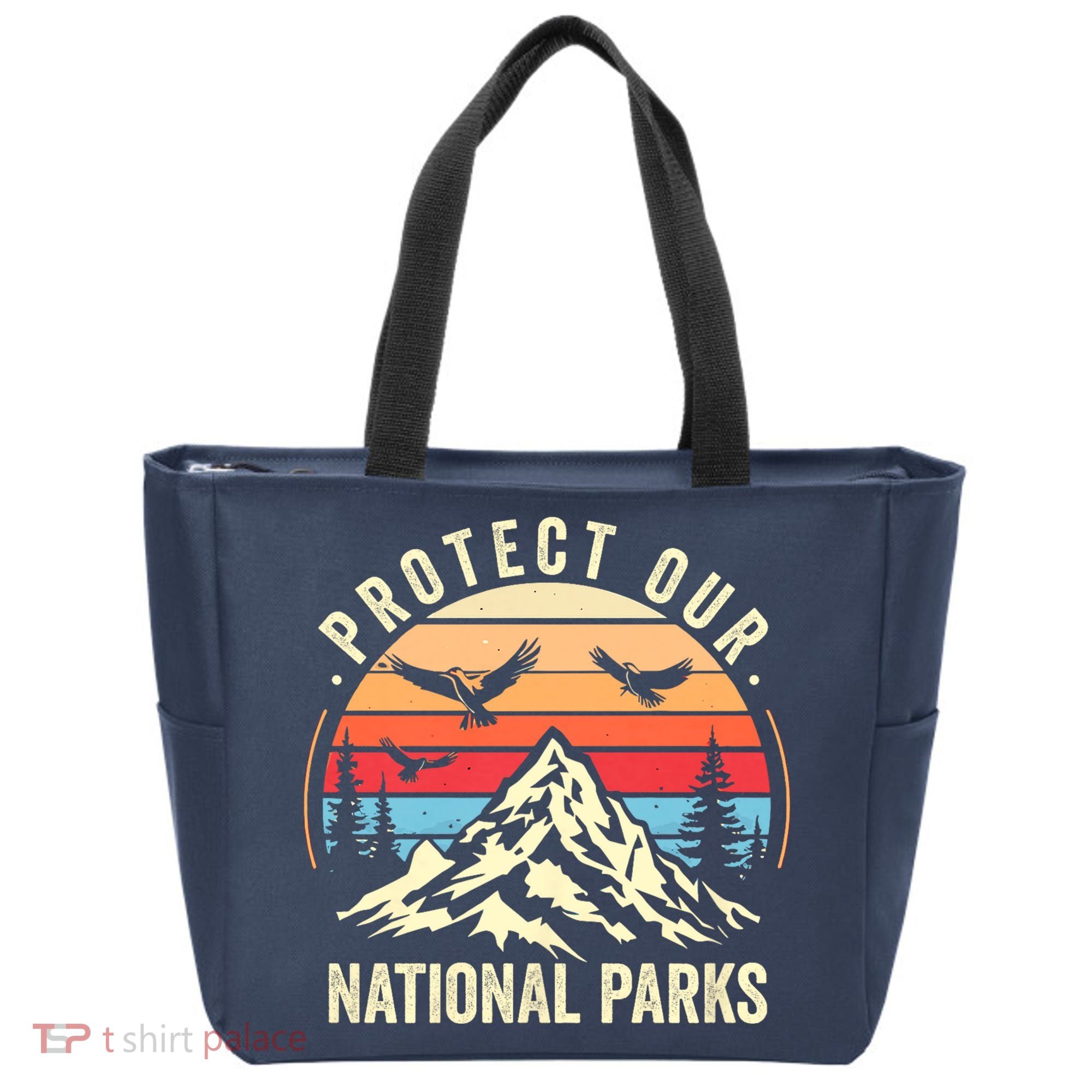 Protect Our National Parks Retro Nature Conservation Tote Bag