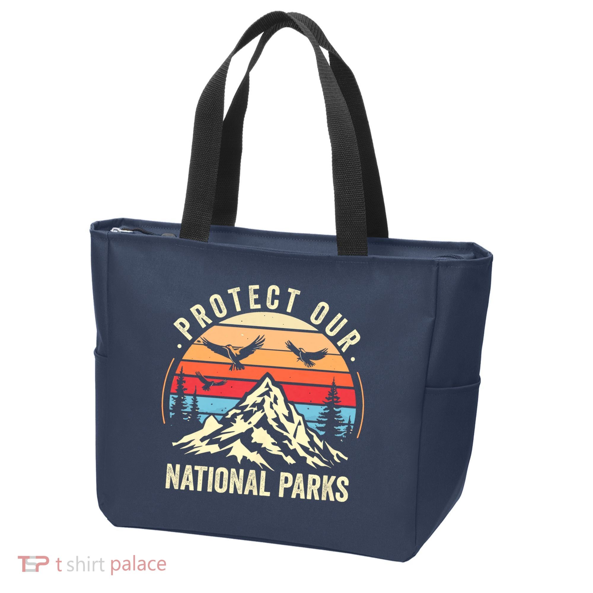 Protect Our National Parks Retro Nature Conservation Tote Bag