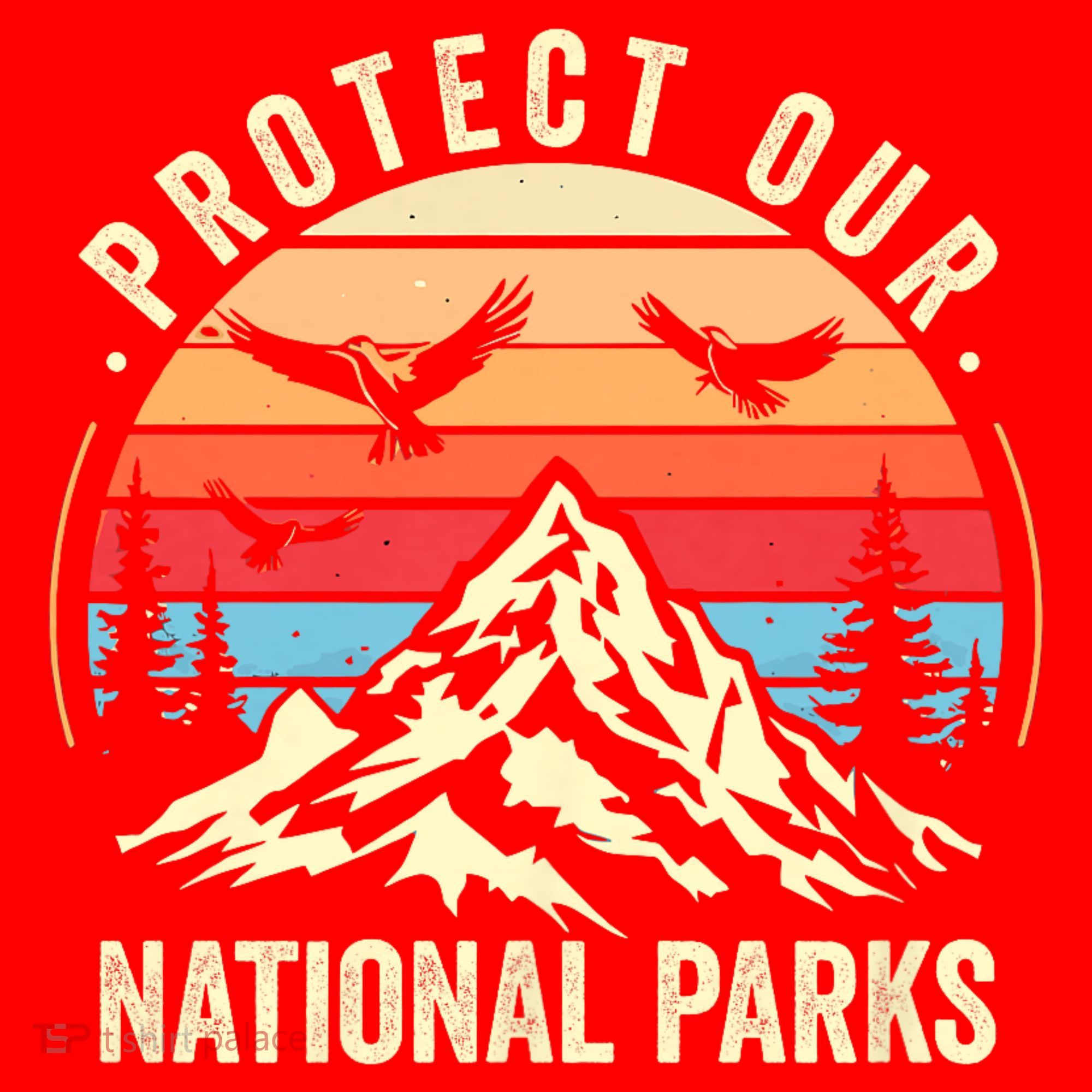 Protect Our National Parks Retro Nature Conservation Santa Hat