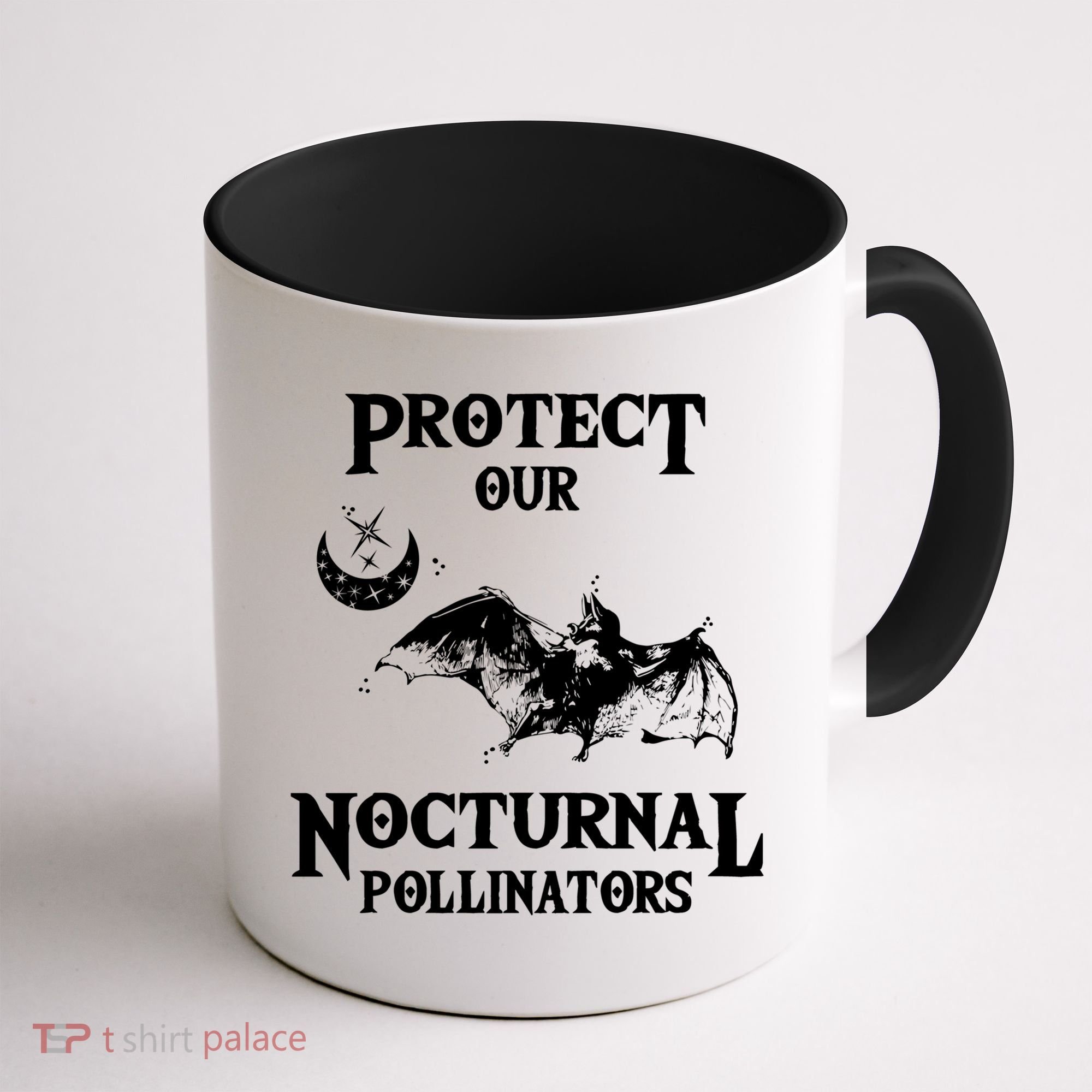 Protect Our Nocturnal Pollinators Gift Bat With Moon Art Cool Gift Coffee Mug