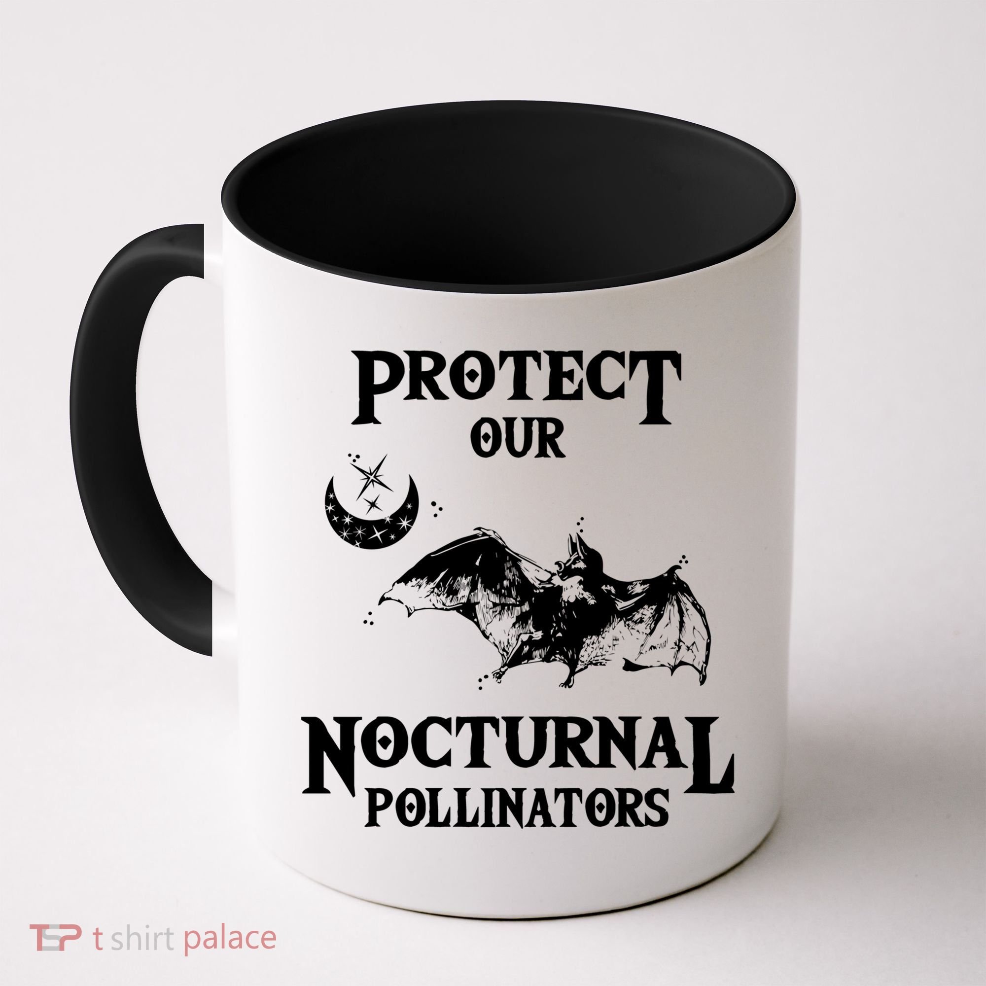 Protect Our Nocturnal Pollinators Gift Bat With Moon Art Cool Gift Coffee Mug