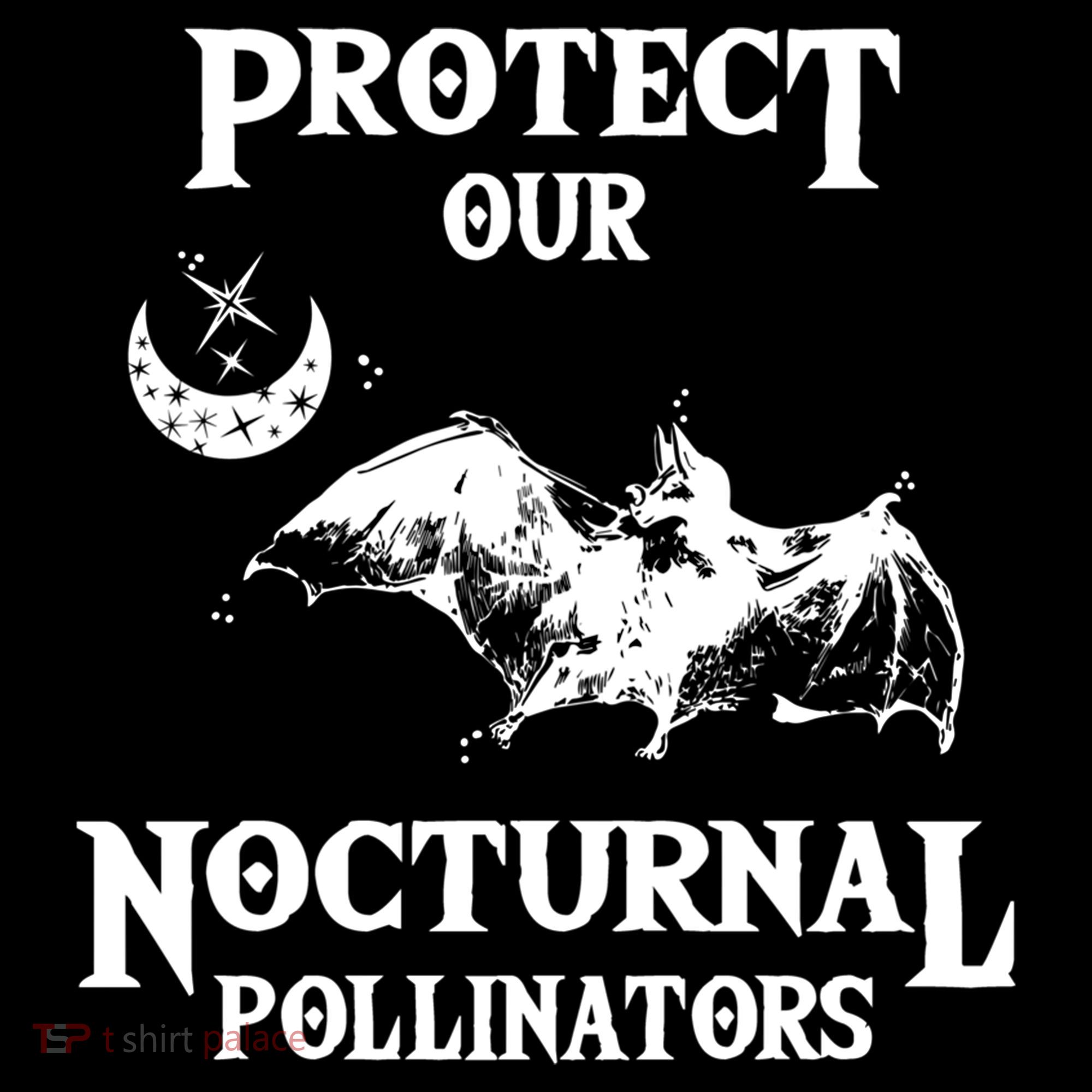 Protect Our Nocturnal Pollinators Gift Bat With Moon Art Cool Gift Women's Hoodie