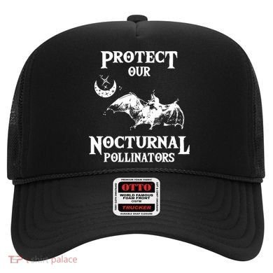 Protect Our Nocturnal Pollinators Gift Bat With Moon Art Cool Gift Hat