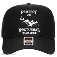 Protect Our Nocturnal Pollinators Gift Bat With Moon Art Cool Gift Hat thumb 0
