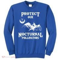 Protect Our Nocturnal Pollinators Gift Bat With Moon Art Cool Gift Sweatshirt thumb 0