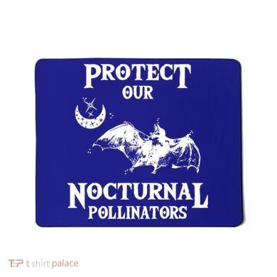 Protect Our Nocturnal Pollinators Gift Bat With Moon Art Cool Gift Mousepad