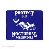 Protect Our Nocturnal Pollinators Gift Bat With Moon Art Cool Gift Mousepad thumb 0