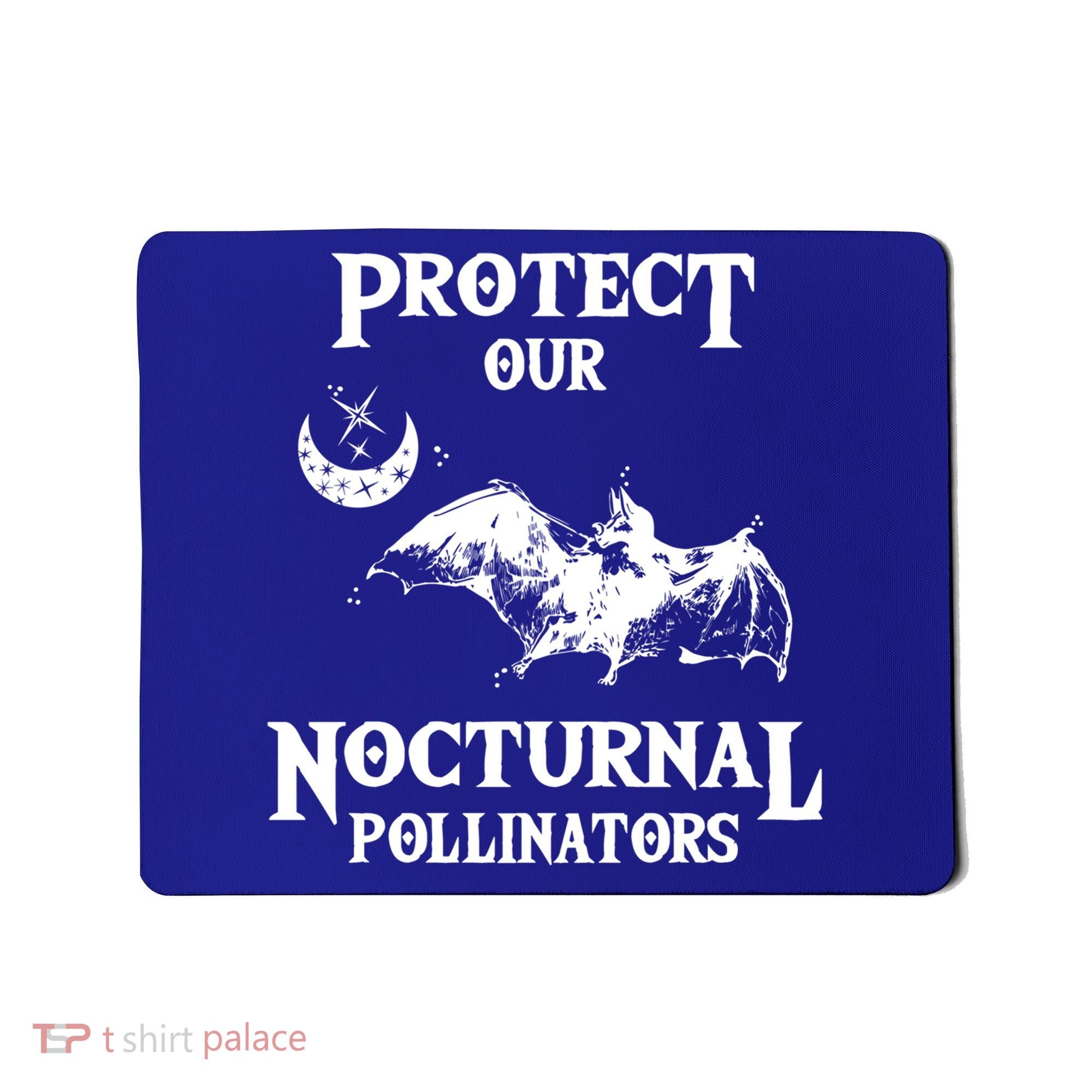 Protect Our Nocturnal Pollinators Gift Bat With Moon Art Cool Gift Mousepad
