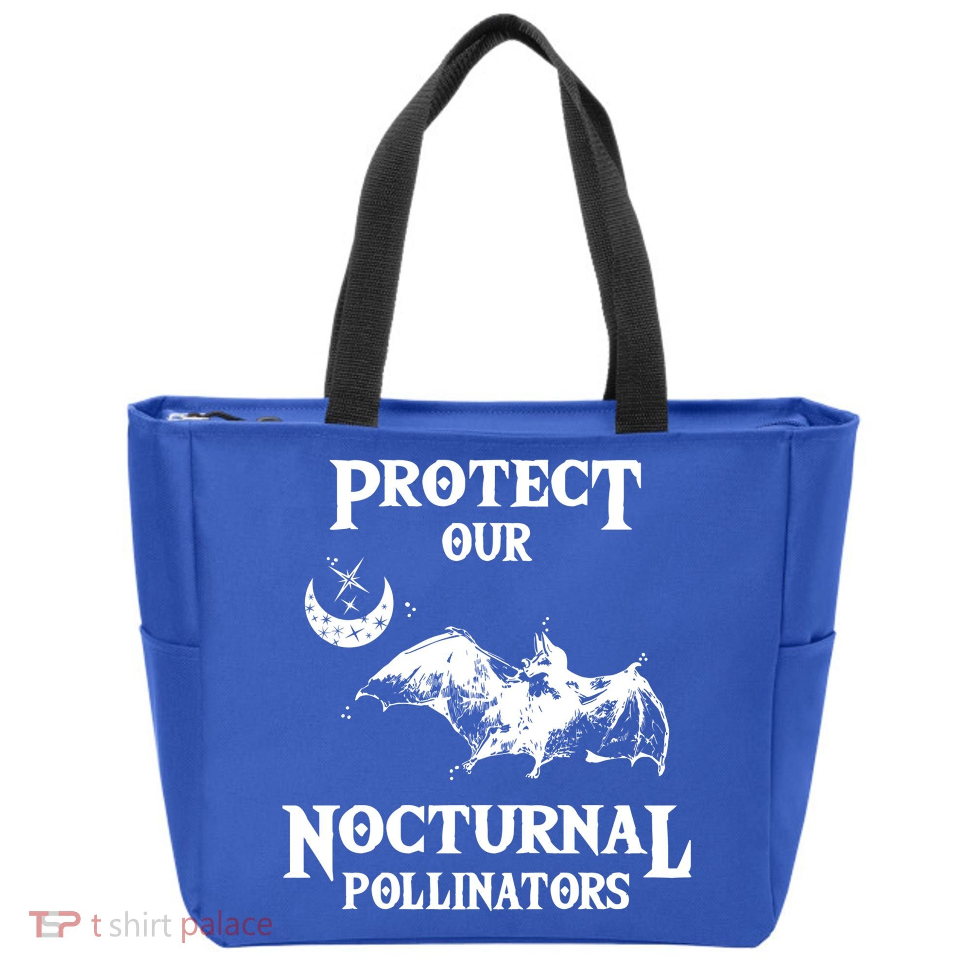 Protect Our Nocturnal Pollinators Gift Bat With Moon Art Cool Gift Tote Bag