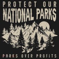 Protect Our National Parks Parks Over Profits Long Sleeve Shirt thumb 2