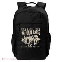 Protect Our National Parks Parks Over Profits Backpack thumb 0