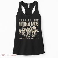 Protect Our National Parks Parks Over Profits Women's Tank Top thumb 0
