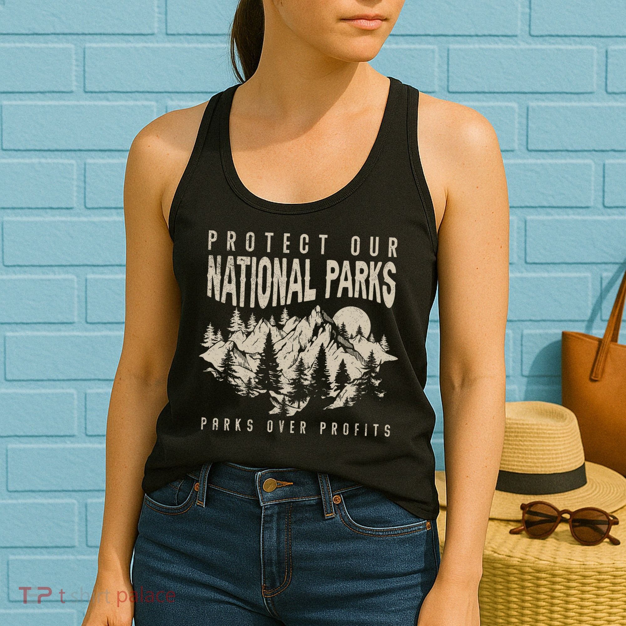 Protect Our National Parks Parks Over Profits Women's Tank Top