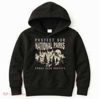 Protect Our National Parks Parks Over Profits Kids Hoodie thumb 0