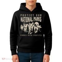 Protect Our National Parks Parks Over Profits Kids Hoodie thumb 4