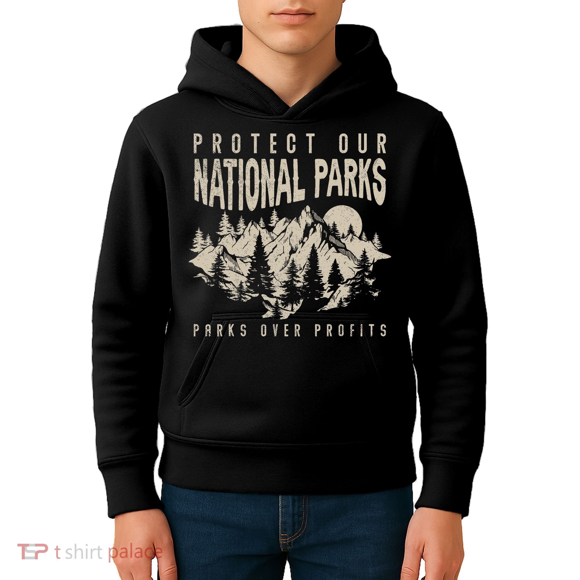 Protect Our National Parks Parks Over Profits Kids Hoodie