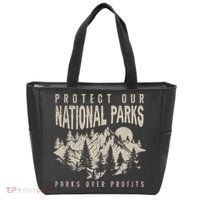 Protect Our National Parks Parks Over Profits Tote Bag thumb 0