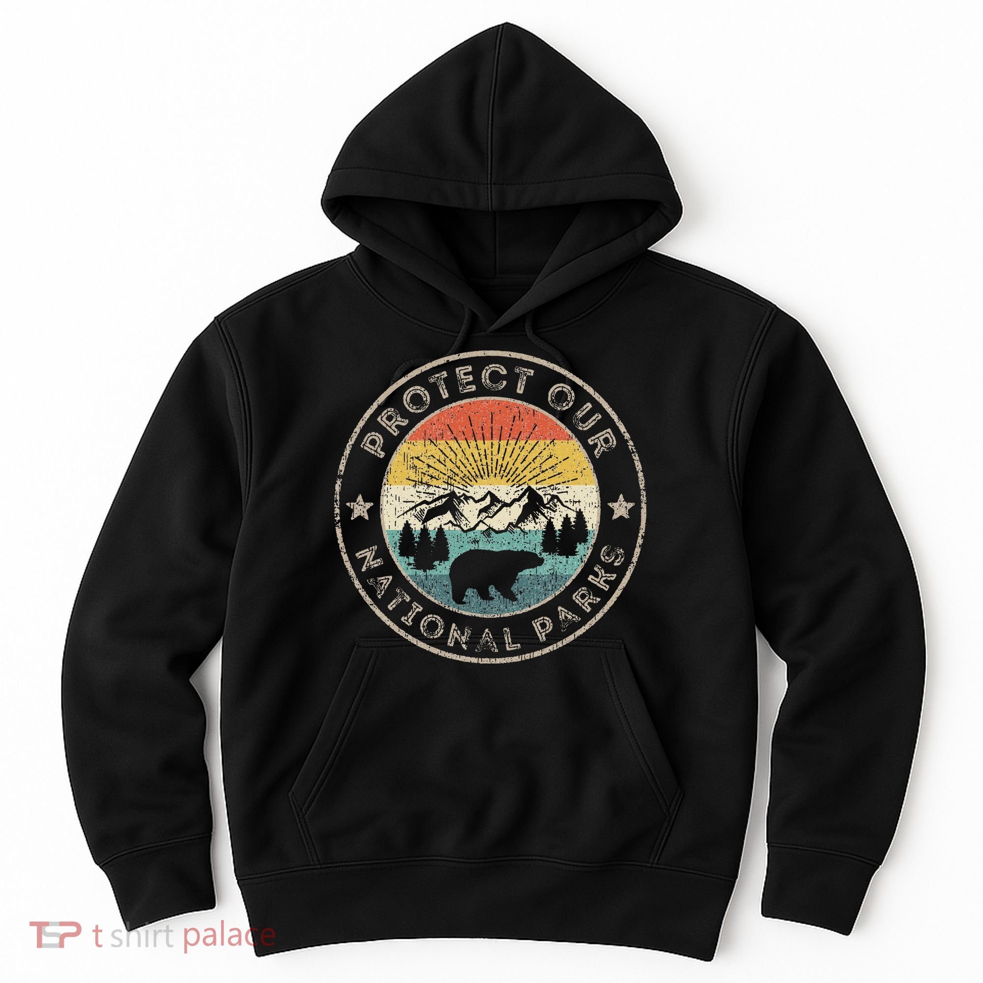 Protect Our National Parks Retro Hiking Hoodie