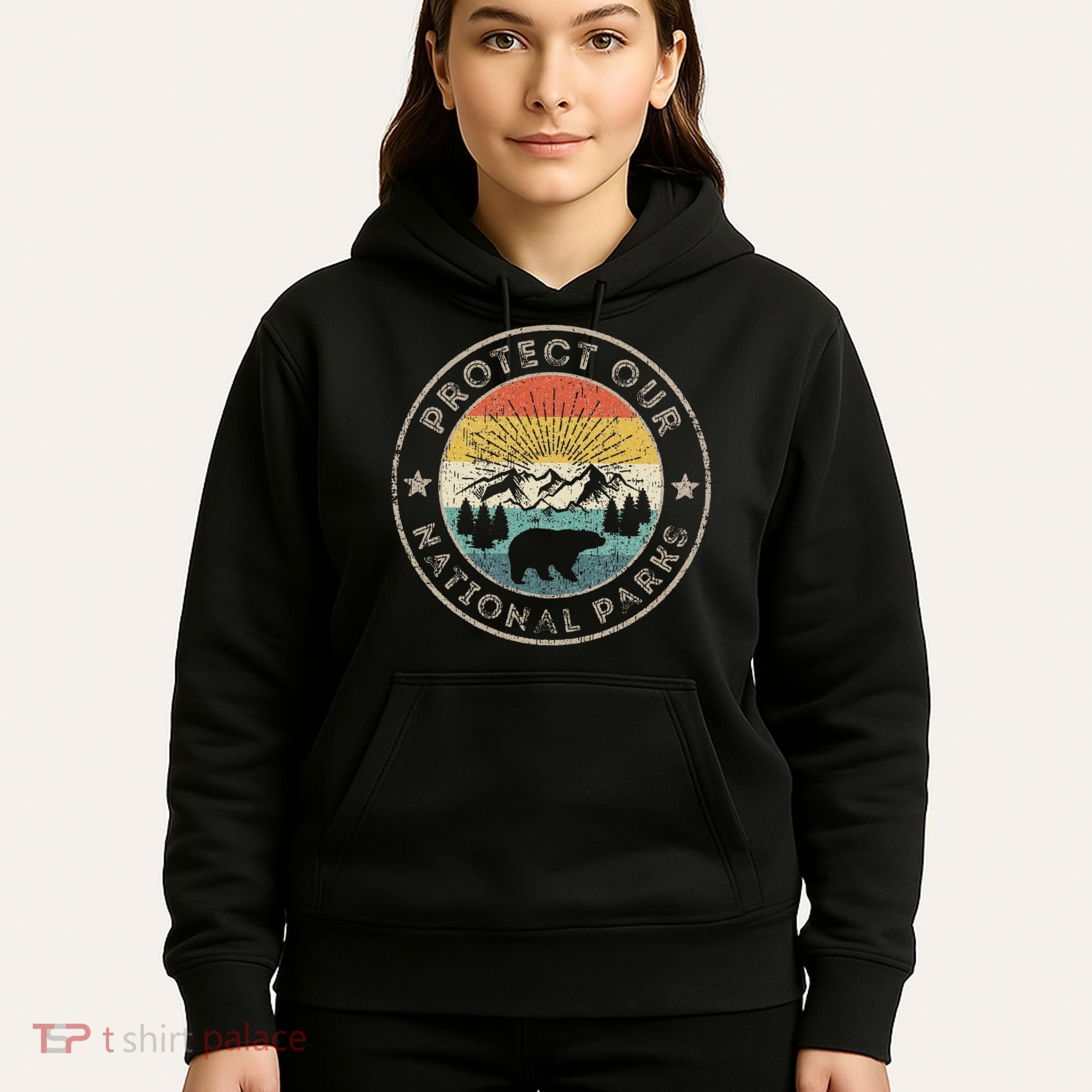 Protect Our National Parks Retro Hiking Hoodie