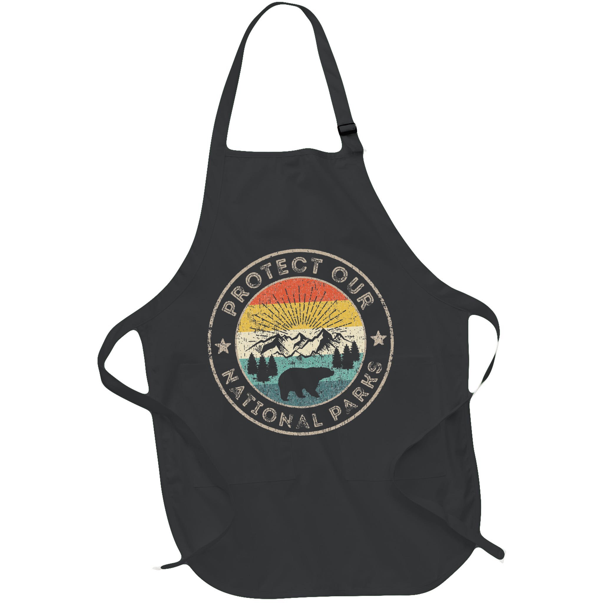 Protect Our National Parks Retro Hiking Apron