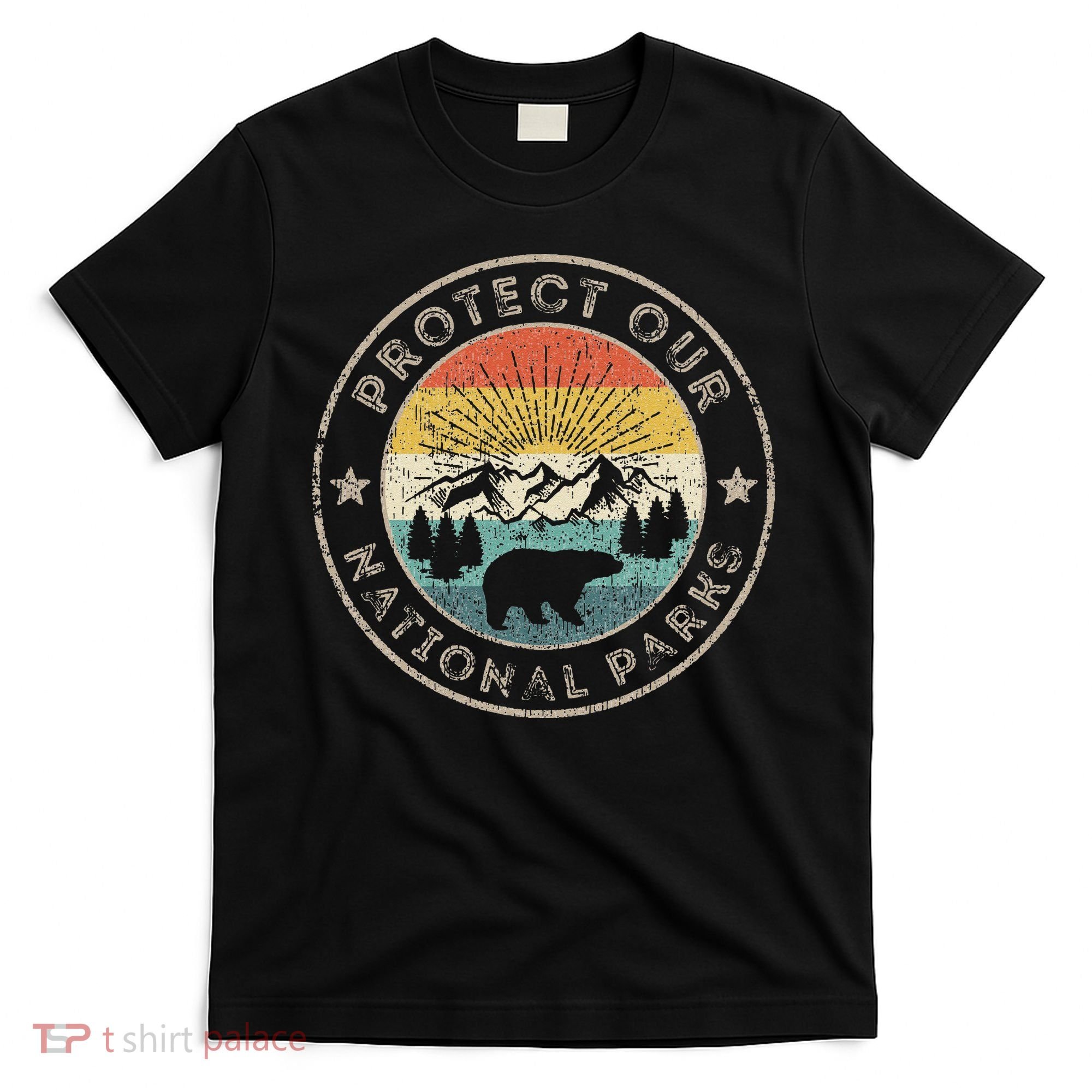 Protect Our National Parks Retro Hiking T-Shirt