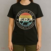 Protect Our National Parks Retro Hiking T-Shirt thumb 4