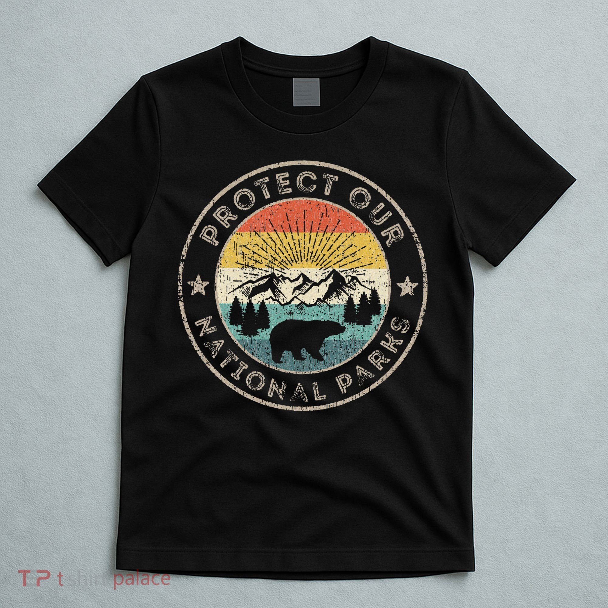 Protect Our National Parks Retro Hiking T-Shirt
