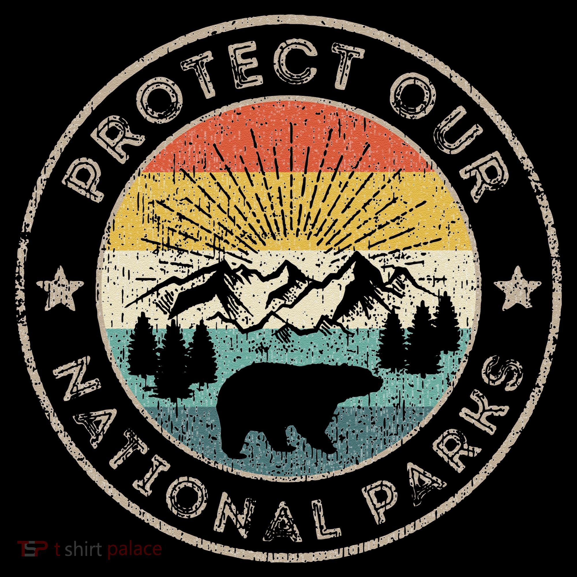 Protect Our National Parks Retro Hiking Women's Hoodie