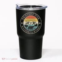 Protect Our National Parks Retro Hiking Tumbler thumb 0
