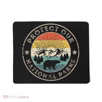 Protect Our National Parks Retro Hiking Mousepad