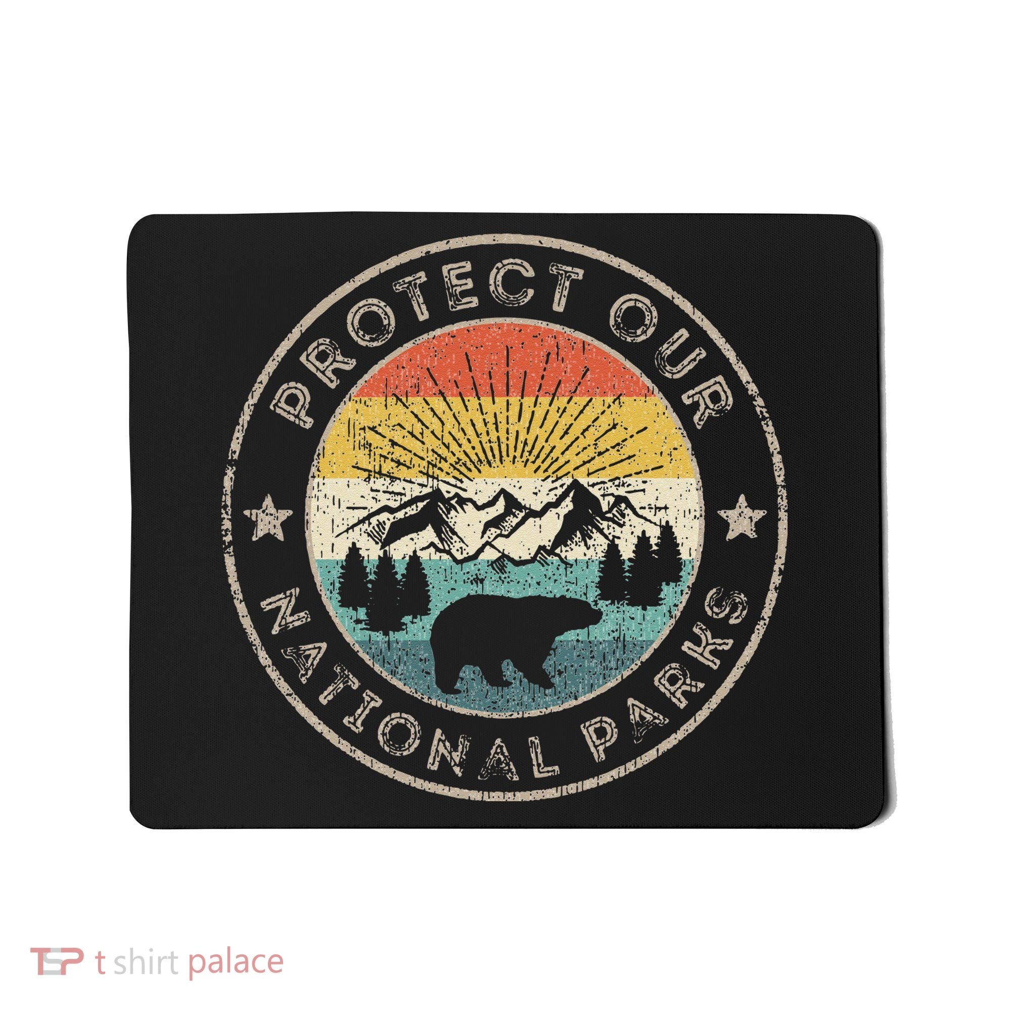 Protect Our National Parks Retro Hiking Mousepad