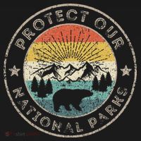 Protect Our National Parks Retro Hiking Mousepad thumb 1