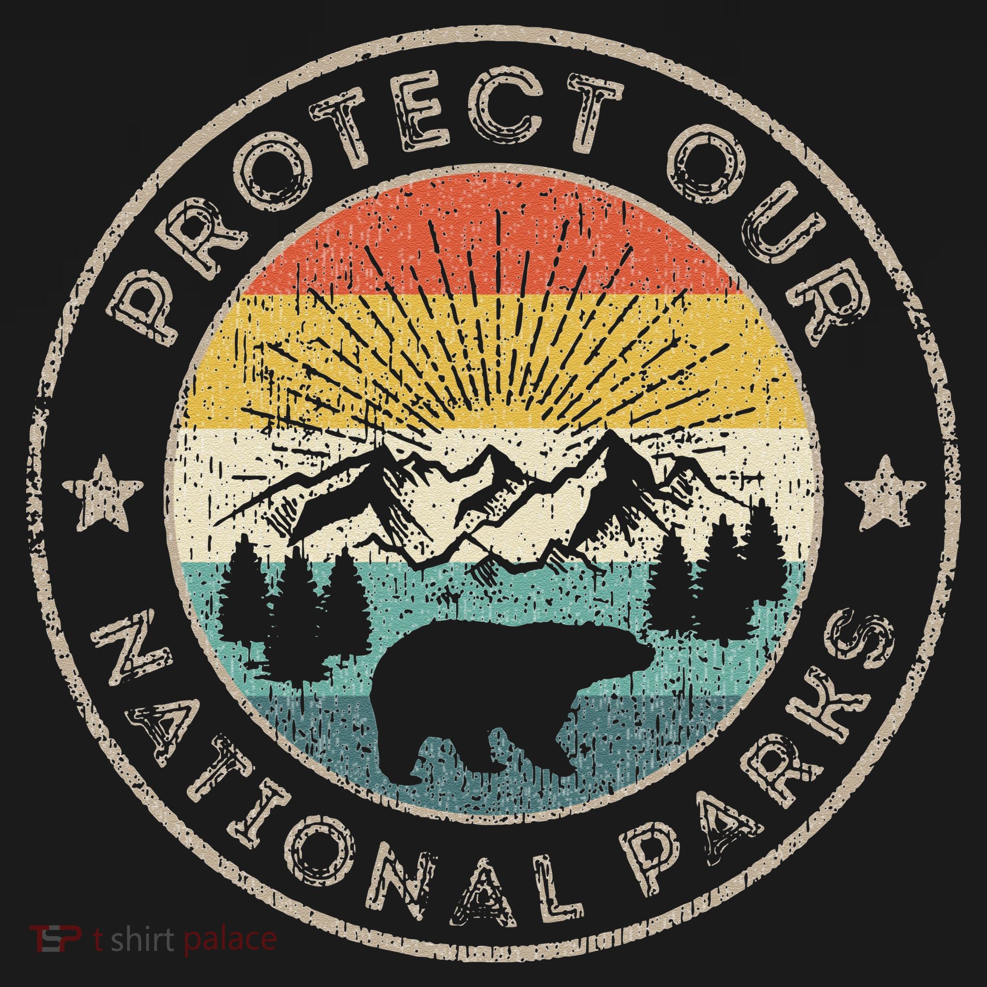 Protect Our National Parks Retro Hiking Mousepad