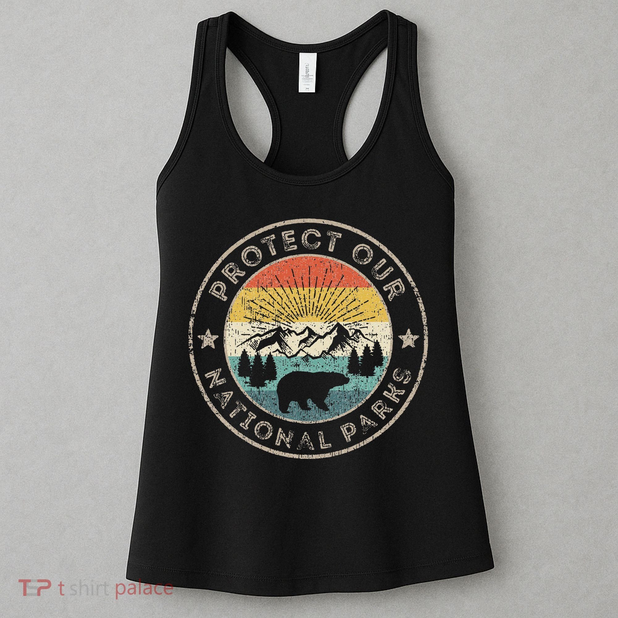 Protect Our National Parks Retro Hiking Women's Tank Top