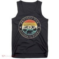 Protect Our National Parks Retro Hiking Tank Top thumb 0