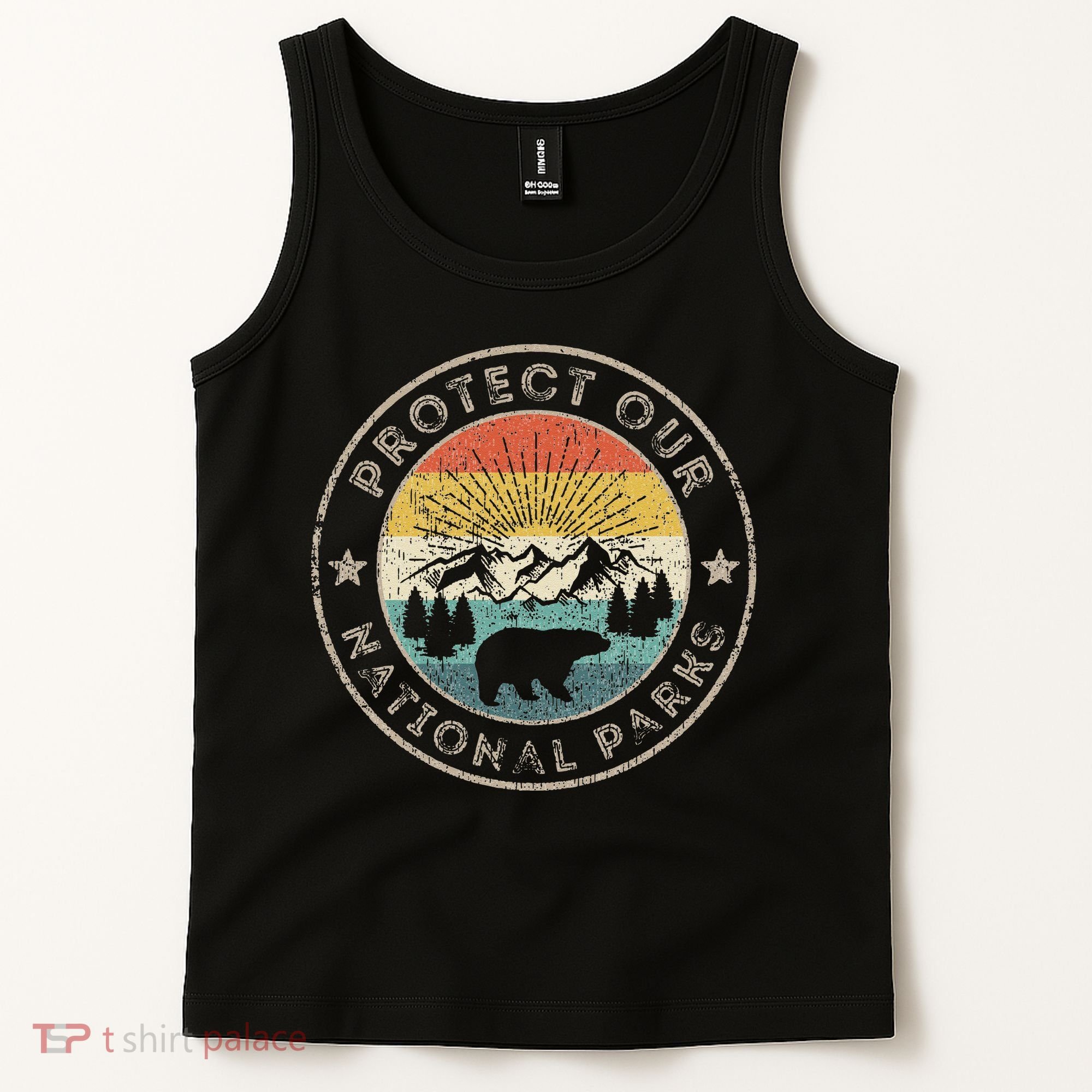 Protect Our National Parks Retro Hiking Tank Top