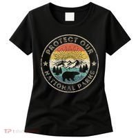 Protect Our National Parks Retro Hiking Women's T-Shirt thumb 0