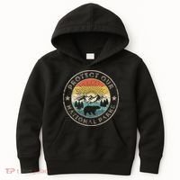 Protect Our National Parks Retro Hiking Kids Hoodie thumb 0