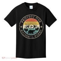 Protect Our National Parks Retro Hiking Kids T-Shirt thumb 0