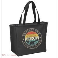 Protect Our National Parks Retro Hiking Tote Bag thumb 2