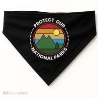Protect Our National Parks Gift Nature Lover National Parks Gift USA-Made Doggie Bandana thumb 0