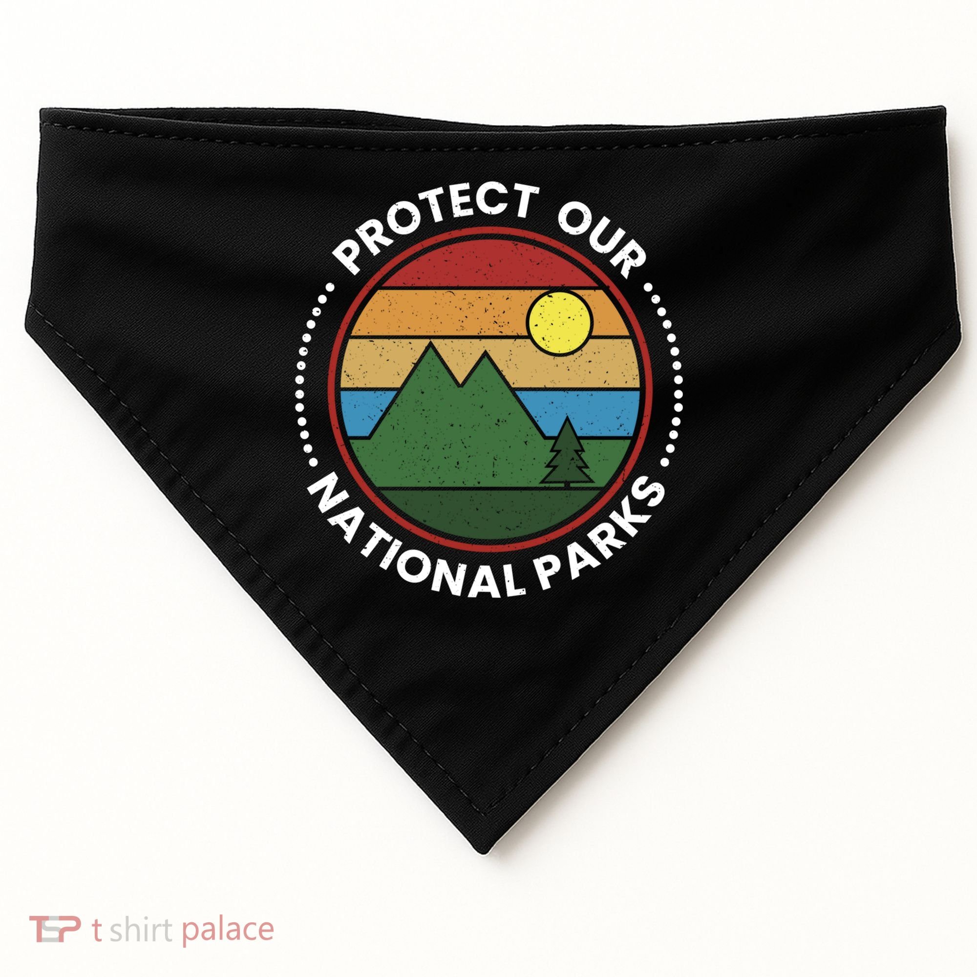 Protect Our National Parks Gift Nature Lover National Parks Gift USA-Made Doggie Bandana